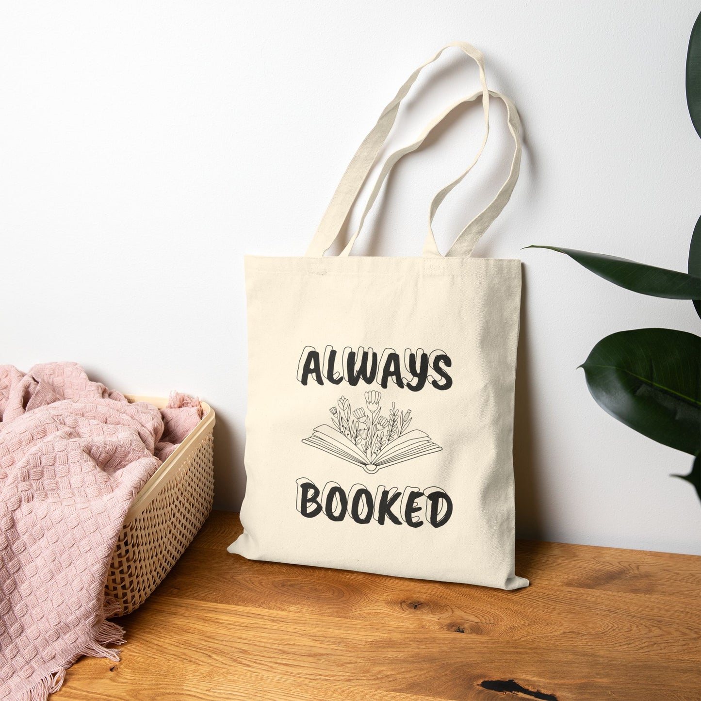 Always Booked – Canvas Tote