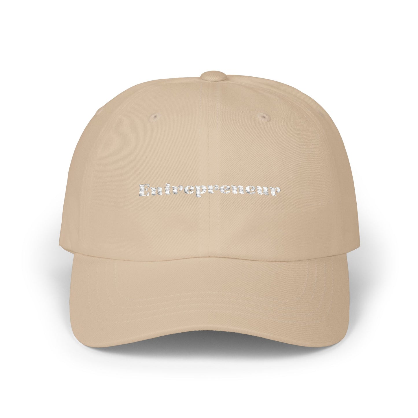 Entrepreneur Classic Dad Cap - Stylish Beige Hat for Ambitious Dads